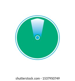 Green radar screen. Vector illustration for your design.