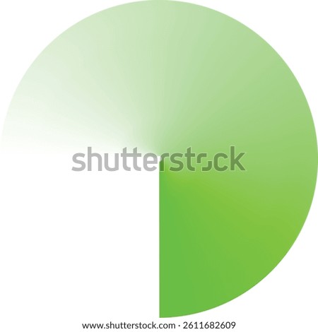 Green radar wave circle vector design