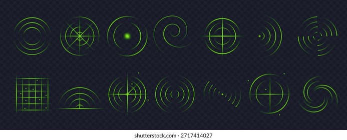 Las ondas de radar verde se mueven como un sonido vivo, cada pulso del sensor capta la luz y brilla a través del aire de neón. El efecto de señal llena el espacio con vida digital y ritmo suave.