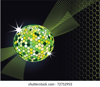 green radiant ball