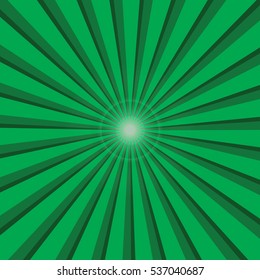 Green radiate border. Vector illustration EPS 10