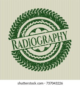 Green Radiography rubber grunge seal