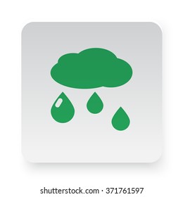 Green Rain icon on white app button