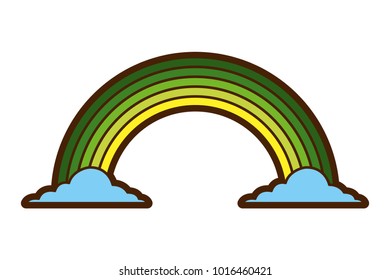 green rainbow color cloud magic fantasy