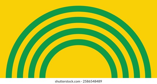 Green rainbow simple natural symbol
