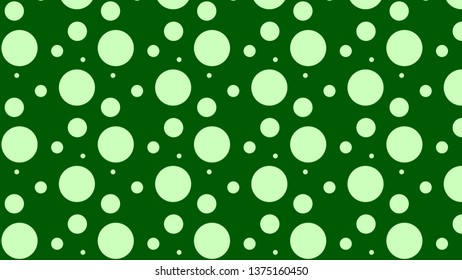 Green Random Dots pattern Vector Illustration