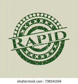 Green Rapid grunge stamp