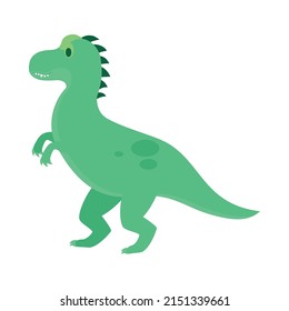 Green Raptor Icon On White Background