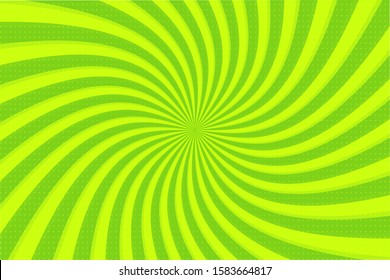 Green ray background. Vector radiant green circle looking beautiful.