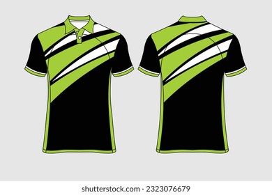 green ready to print sport t-shirt athletic performance clothing vector