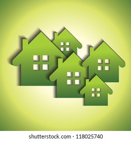 Green real estate concept