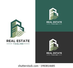 Green Real Estate Logo for company name