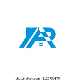 green real estate logo template