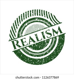 Green Realism distress rubber grunge seal