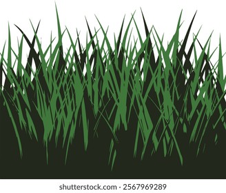 Green realistic grassland vector design element