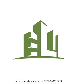 Green Realty Initial E L I Logo Vector