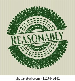 Green Reasonably distress rubber grunge seal