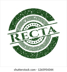 Green Recta distressed rubber grunge texture seal
