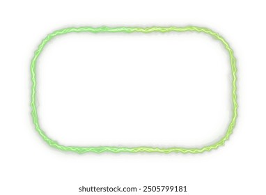 Green recta frame png. Round shape borders on white background. Light green Twirl. Curve light effect of green line. Luminous green frame - Powered by Shutterstock - Get 15% off with code: PIKWIZARD15