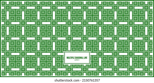 green rectangel with multiple thin diagonal line pattern