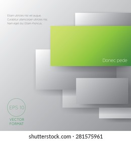 Green rectangle blank business background - Vector Design Concept