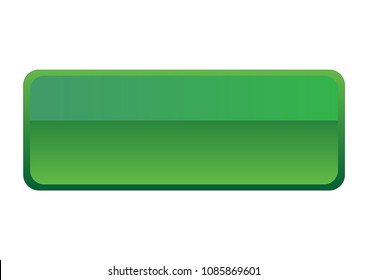 Green Glass Button Shiny Rectangle 3d Stock Vector (Royalty Free ...