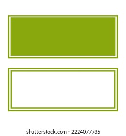 Green rectangles in retro style. Modern technology. Party decoration. Vector illustration. Stock image. 