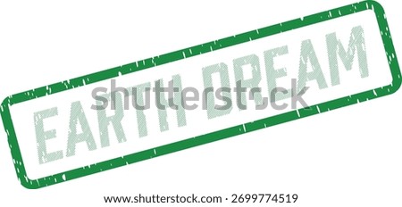 Green rectangular stamp with 