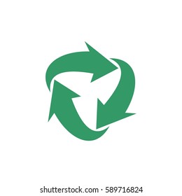 Green Recycle Arrow Logo Template Illustration Design. Vector EPS 10.