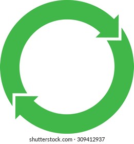  Green Recycle arrows logo symbol