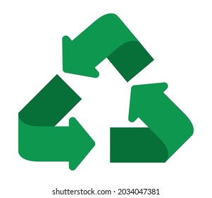 green recycle arrows symbol icon