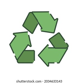 green recycle arrows symbol icon