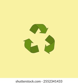 Grüne Pfeile, Vektorgrafik. Earth Day, ökologisches Konzept