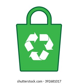 green recycle bag