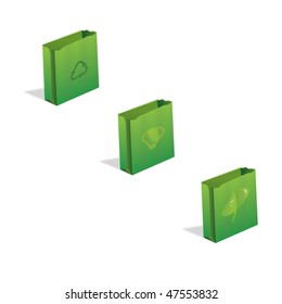 Green  recycle bags
