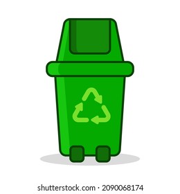 Green Recycle Garbage Bin Vector 260nw 2090068174 