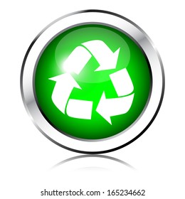 Green recycle icon 