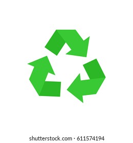 Green recycle icon