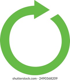 Green Recycle Icon Priview Vector Illustration