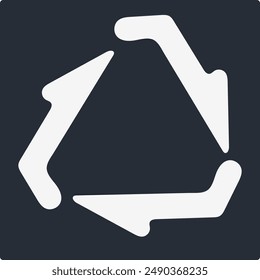 Green Recycle Icon Priview Vector Illustration