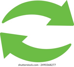 Green Recycle Icon Priview Vector Illustration