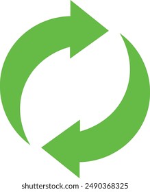 Grünes Recycling-Symbol Priview-Vektorillustration