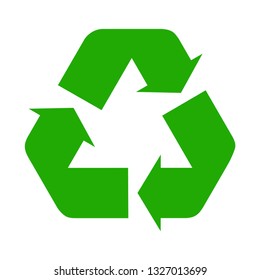 green recycle icon vector illustration
