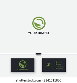 green recycle logo design element