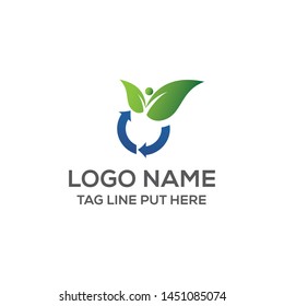 GREEN RECYCLE LOGO/IDENTITY DESIGN FOR USE ALL PURPOSE