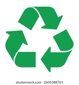Green Recycle Symbol Icon Sign