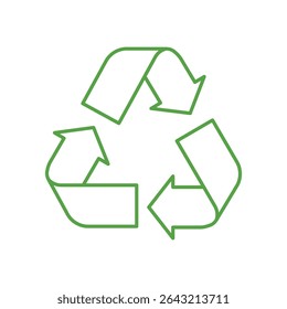 Green Recycle Symbol Vector – Environmental Awareness Icon
