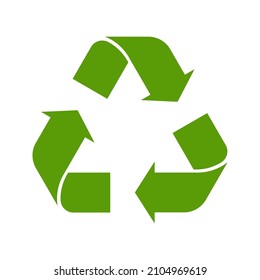 Green recycle symbol vector illustration
