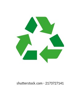 Green recycle symbol vector illustration