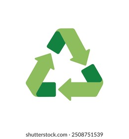 SYMBOLE DE RECYCLAGE VERT ILLUSTRATION VECTORIELLE